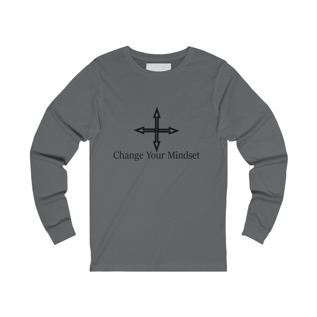 Change Your Mindset Inspirational Unisex Jersey Long Sleeve Tee