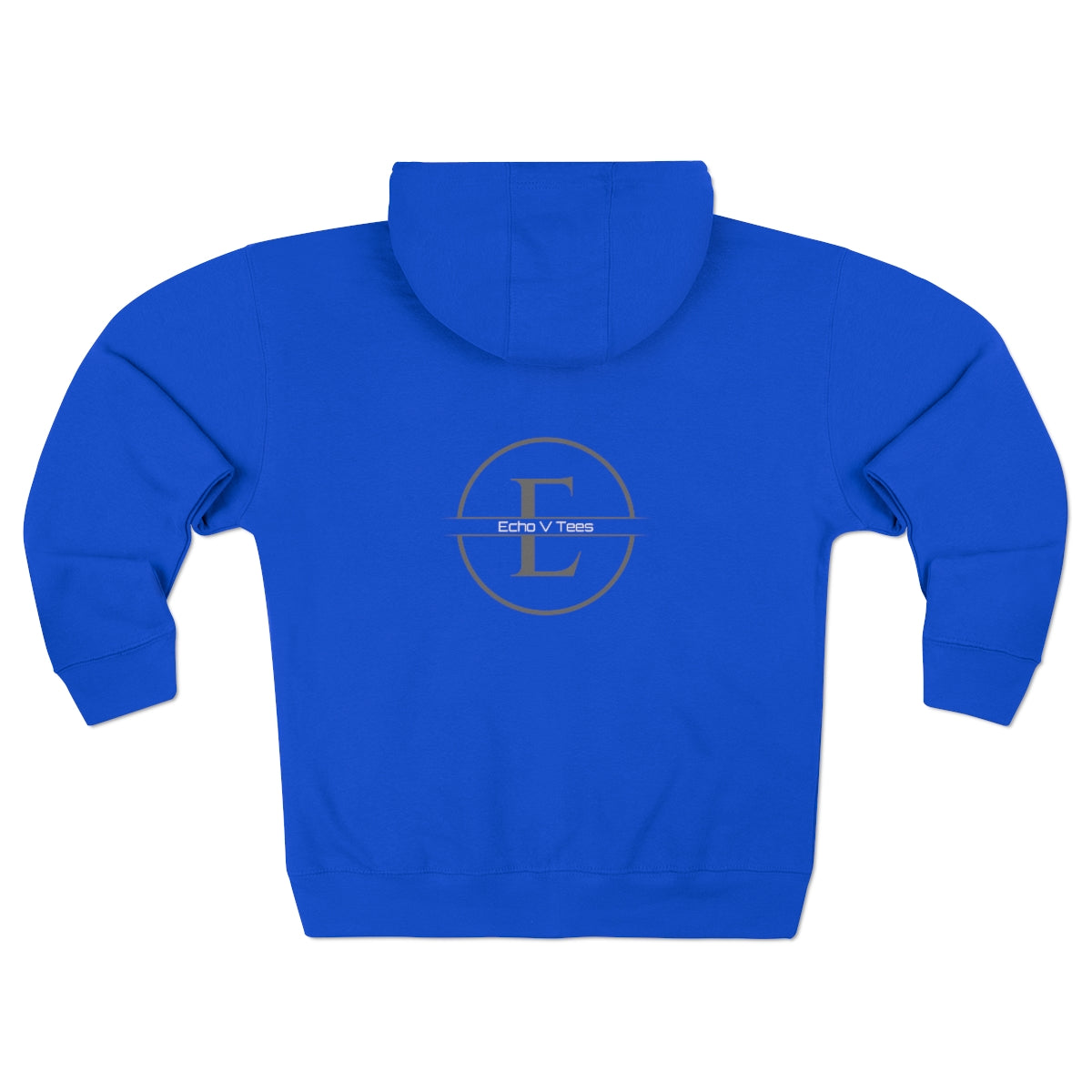 Unisex Echo V Tees Logo Premium Full Zip Hoodie