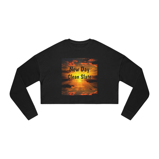 Women's New Day Clean Slate Cropped Sweatshirt