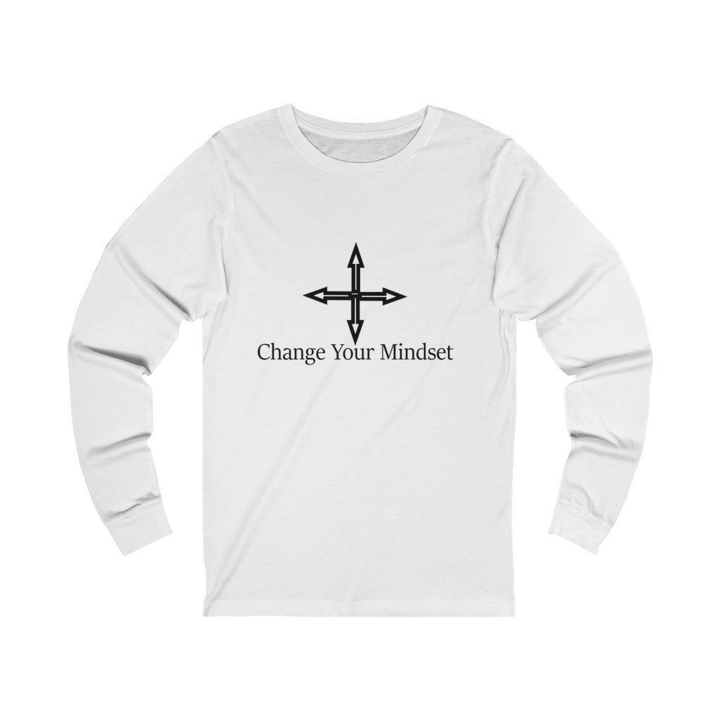 Change Your Mindset Inspirational Unisex Jersey Long Sleeve Tee