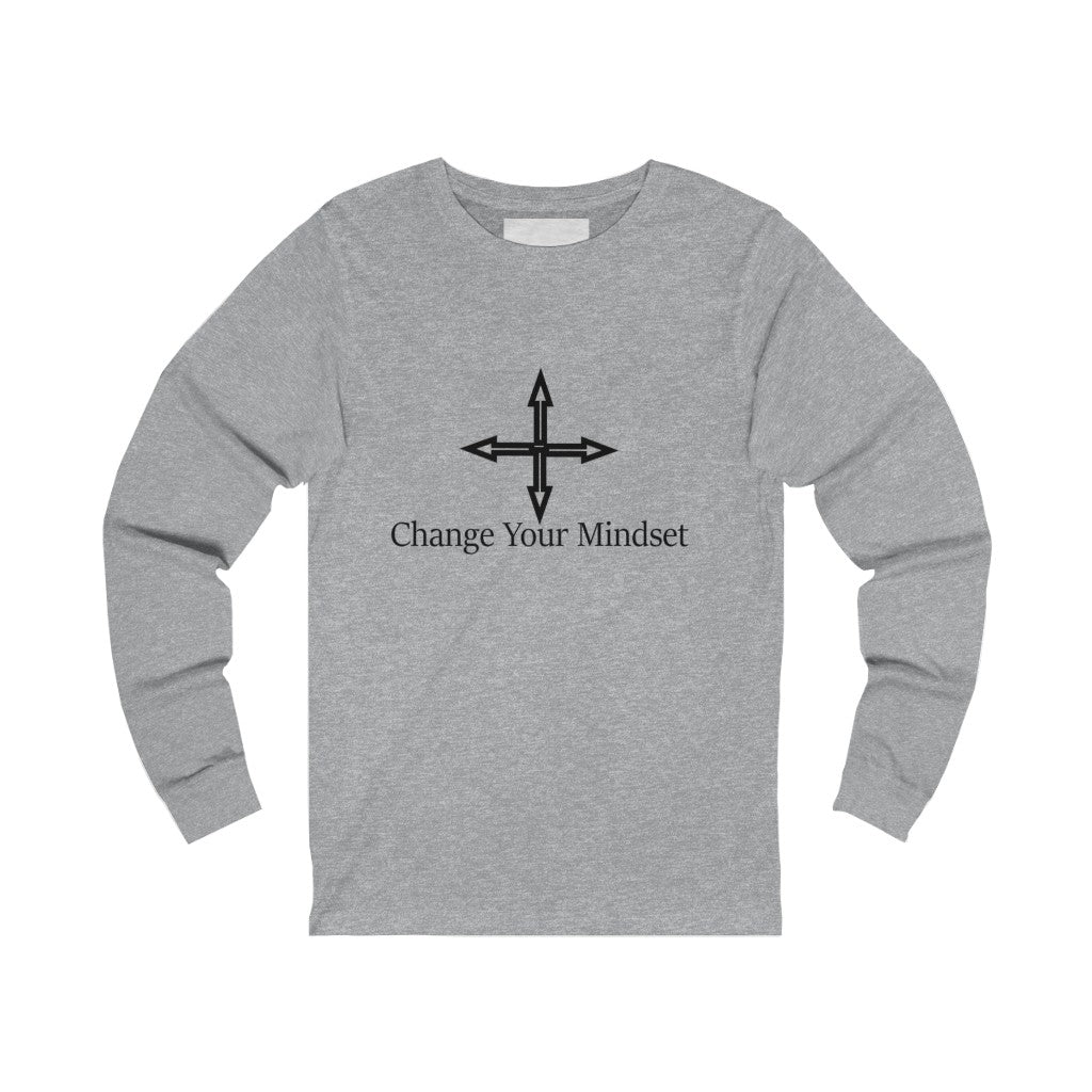 Change Your Mindset Inspirational Unisex Jersey Long Sleeve Tee